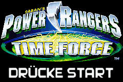 Power Rangers - La Force du Temps Title Screen